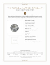 7.26 Ct. Grey Cabochon Sapphire from Burma (Myanmar) Scan Report