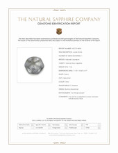 7.26 Ct. Grey Cabochon Sapphire from Burma (Myanmar) Scan Report