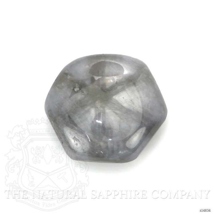 7.26 Ct. Grey Cabochon Sapphire from Burma (Myanmar)