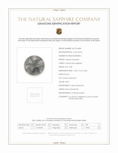 8.38 Ct. Grey Cabochon Sapphire from Burma (Myanmar) Scan Report