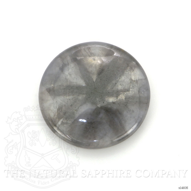 8.38 Ct. Grey Cabochon Sapphire from Burma (Myanmar)