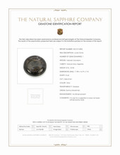 25.84 Ct. Grey Cabochon Sapphire from Burma (Myanmar) Scan Report