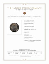 27.68 Ct. Grey Cabochon Sapphire from Burma (Myanmar) Scan Report