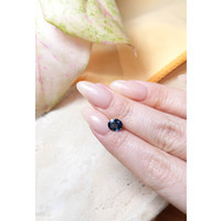 1.25 Ct. Greenish Blue Sapphire from Madagascar Life Style