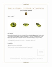 3.03 Ct. Bi Color Sapphire from Ceylon (Sri Lanka) Appraisal