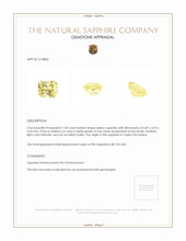 1.83 Ct. Yellow Sapphire from Ceylon (Sri Lanka) Appraisal