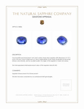 1.85 Ct. Blue Cabochon Sapphire from Ceylon (Sri Lanka) Appraisal