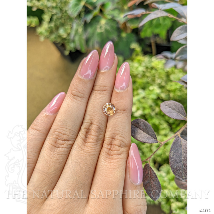 1.72 Ct. Peach Sapphire from Ceylon (Sri Lanka)