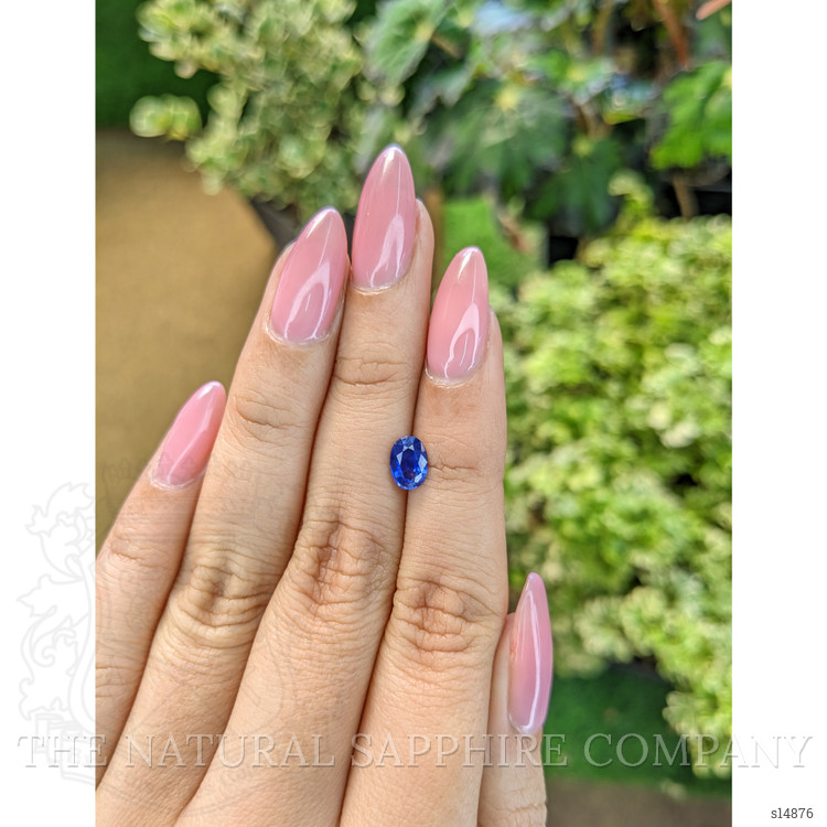 0.95 Ct. Blue Sapphire from Ceylon (Sri Lanka)