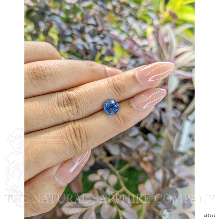 1.98 Ct. Blue Sapphire from Ceylon (Sri Lanka)