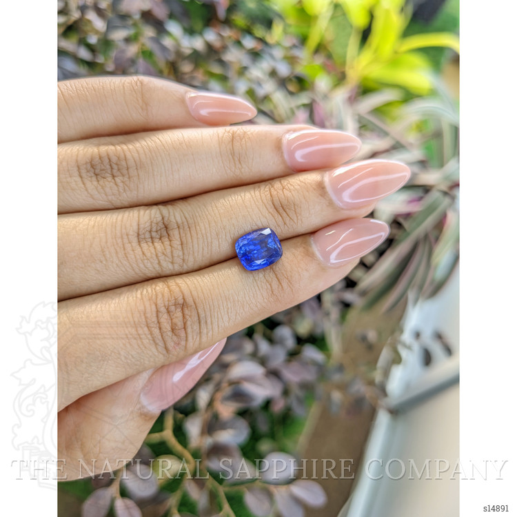 3.71 Ct. Blue Sapphire from Ceylon (Sri Lanka)