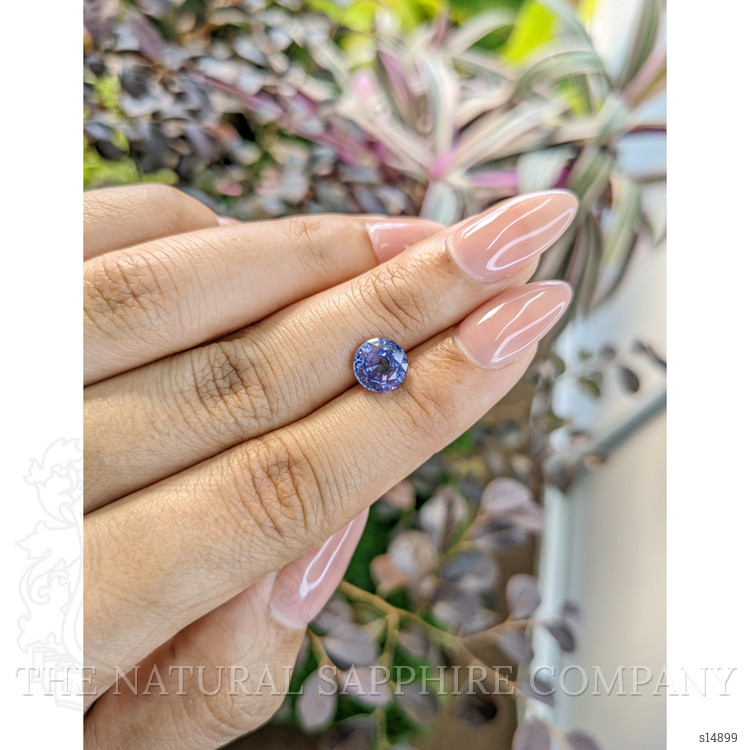 2.18 Ct. Purplish Blue Sapphire from Ceylon (Sri Lanka)