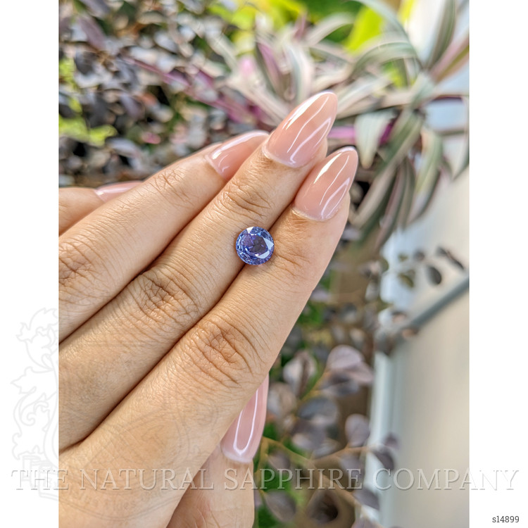 2.18 Ct. Purplish Blue Sapphire from Ceylon (Sri Lanka)