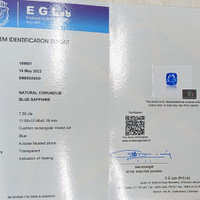 7.56 Ct. Blue Sapphire from Ceylon (Sri Lanka) Scan Report