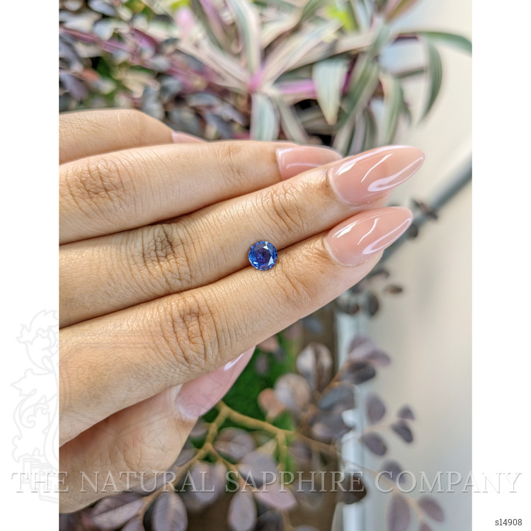 0.74 Ct. Blue Sapphire from Ceylon (Sri Lanka)