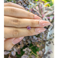 1.38 Ct. Purplish Pink Sapphire from Ceylon (Sri Lanka) Life Style