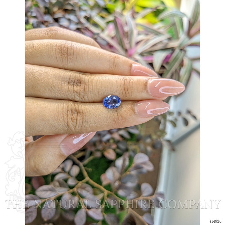 2.01 Ct. Blue Sapphire from Ceylon (Sri Lanka)