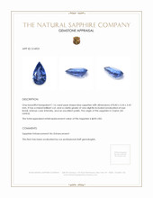1.16 Ct. Sapphire from Ceylon (Sri Lanka) Appraisal