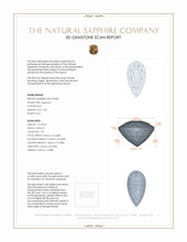 1.84 Ct. Blue Sapphire from Ceylon (Sri Lanka) 3 D Scan Report