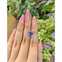 3.55 Ct. Blue Sapphire from Ceylon (Sri Lanka) Life Style