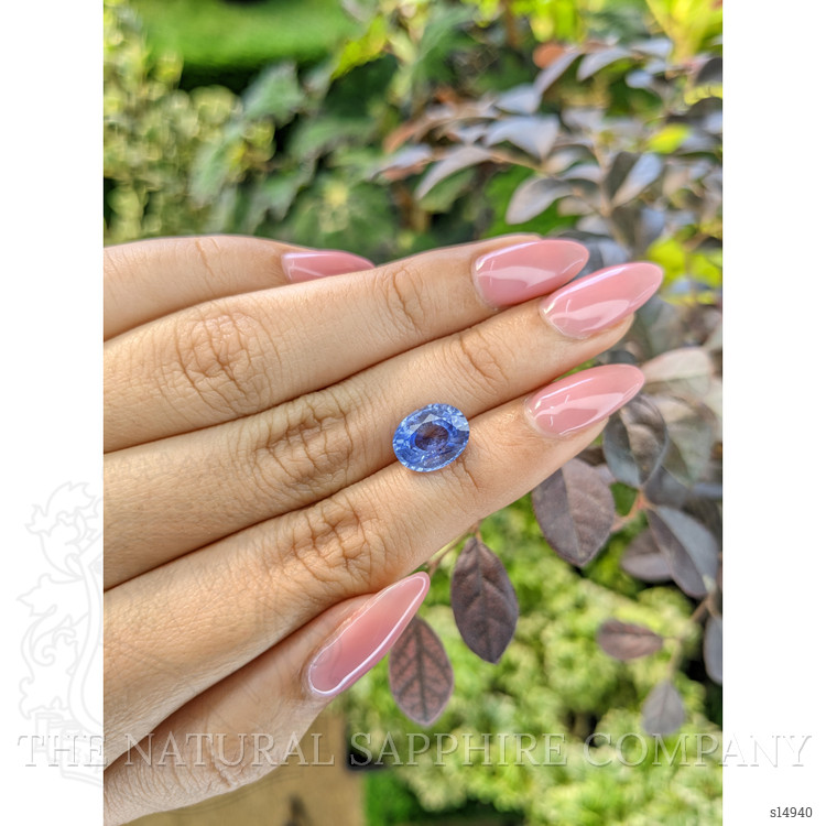 3.55 Ct. Blue Sapphire from Ceylon (Sri Lanka)