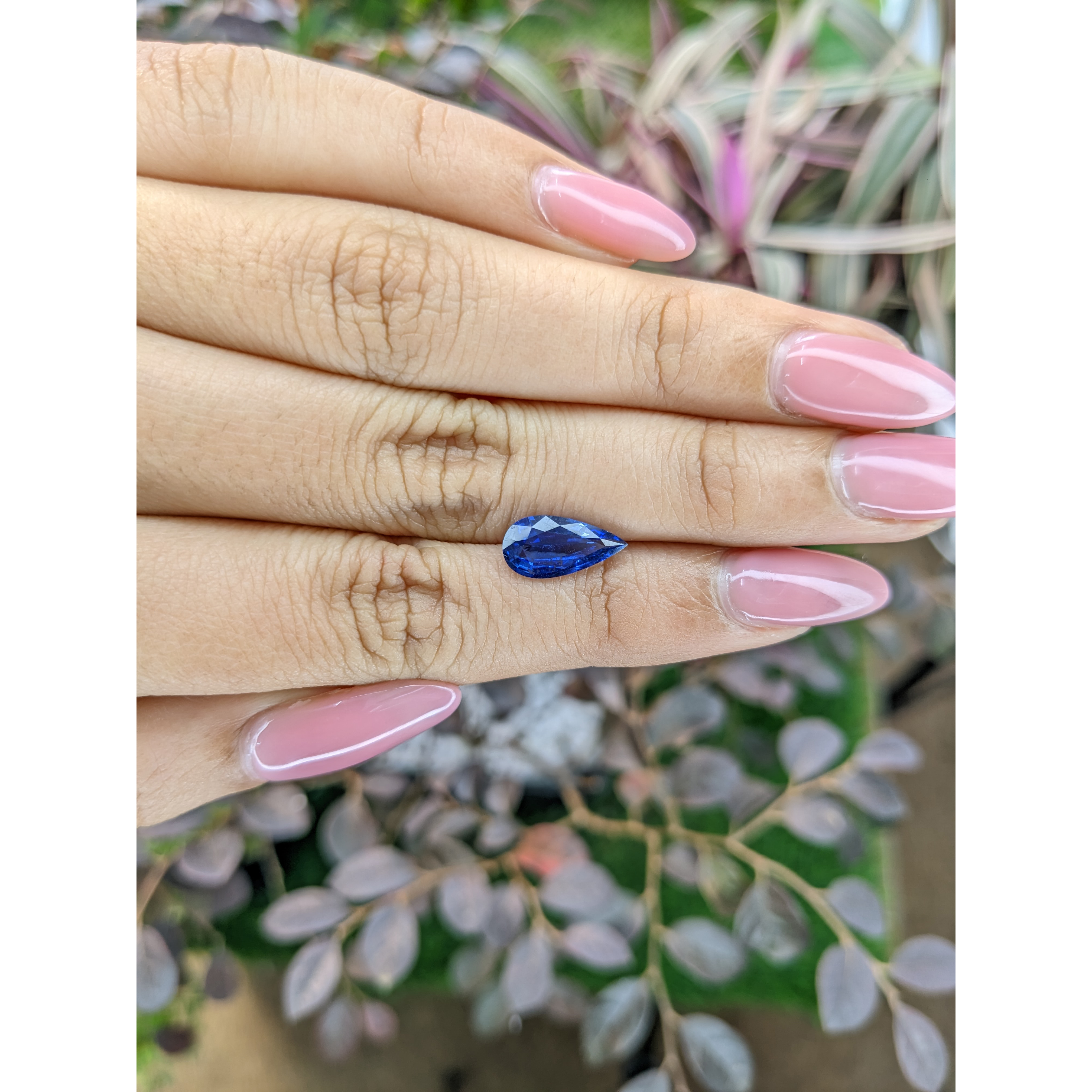画材 Sapphire Genuine Fine Loose Blue Sapphire - Pear 1.92 Ct. - #S14942 | The Natural