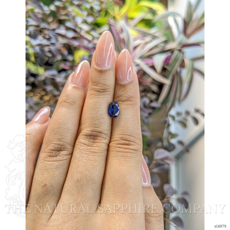 1.45 Ct. Blue Sapphire from Ceylon (Sri Lanka)