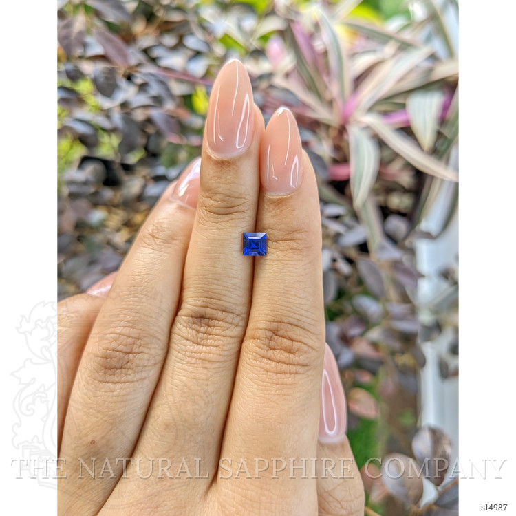0.63 Ct. Blue Sapphire from Ceylon (Sri Lanka)