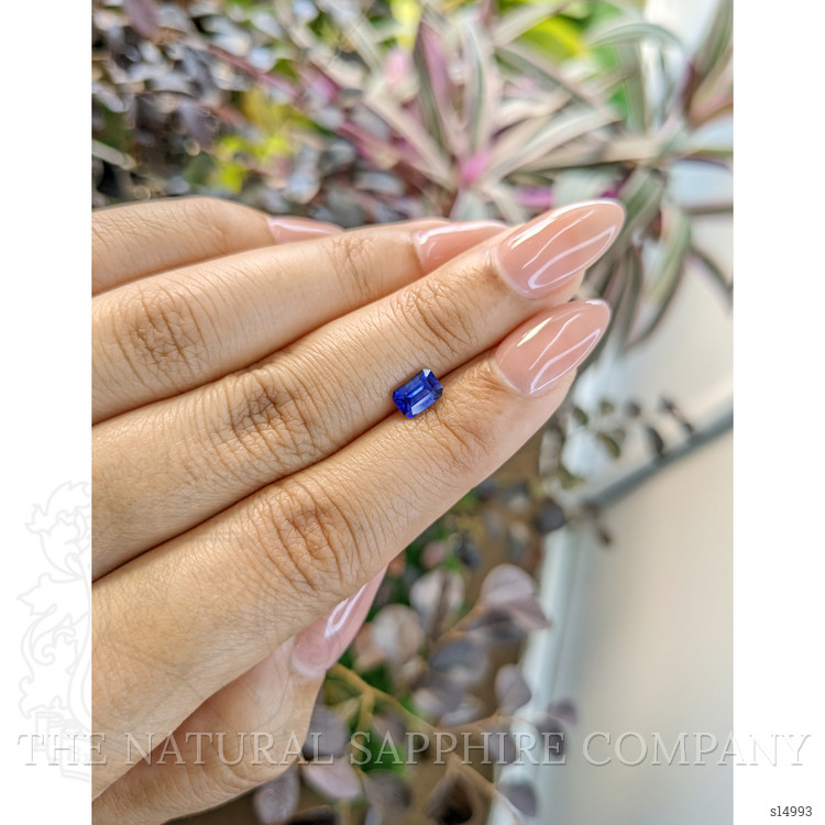 0.85 Ct. Blue Sapphire from Ceylon (Sri Lanka)