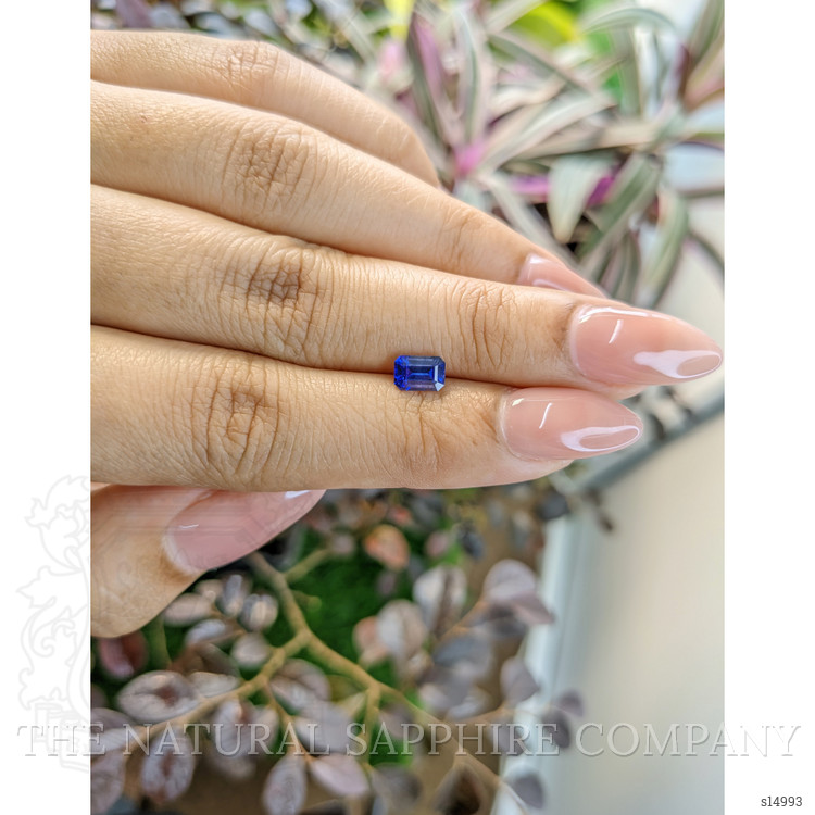 0.85 Ct. Blue Sapphire from Ceylon (Sri Lanka)