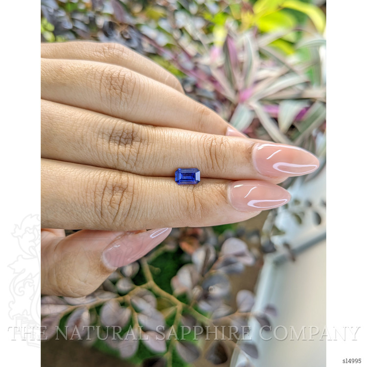 0.89 Ct. Blue Sapphire from Ceylon (Sri Lanka)