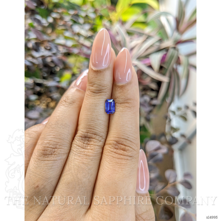 0.89 Ct. Blue Sapphire from Ceylon (Sri Lanka)