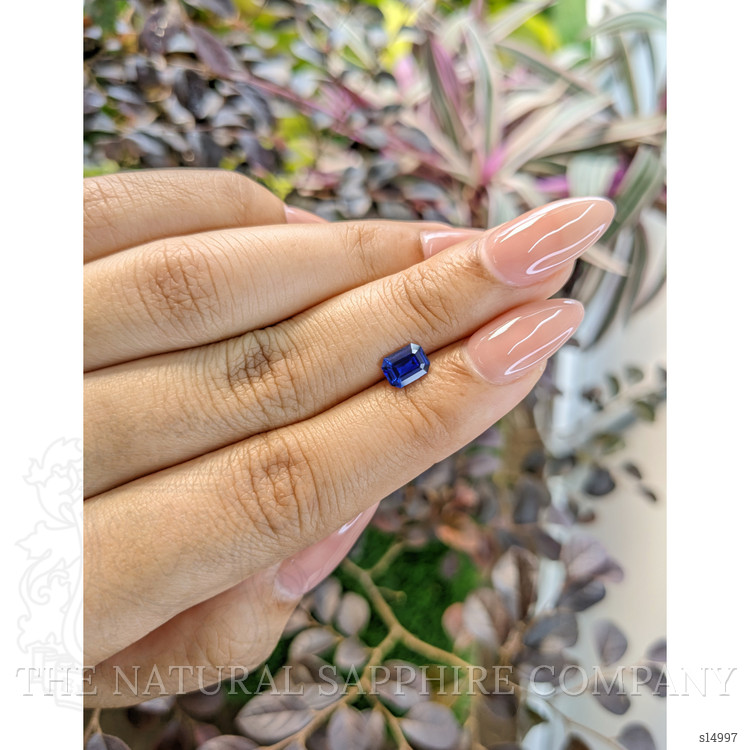 0.88 Ct. Blue Sapphire from Ceylon (Sri Lanka)