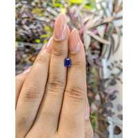 0.88 Ct. Blue Sapphire from Ceylon (Sri Lanka) Life Style
