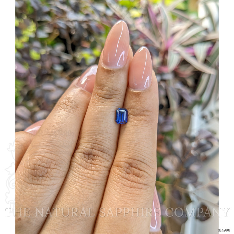 0.89 Ct. Blue Sapphire from Ceylon (Sri Lanka)