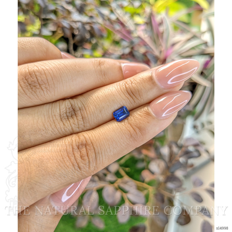 0.89 Ct. Blue Sapphire from Ceylon (Sri Lanka)