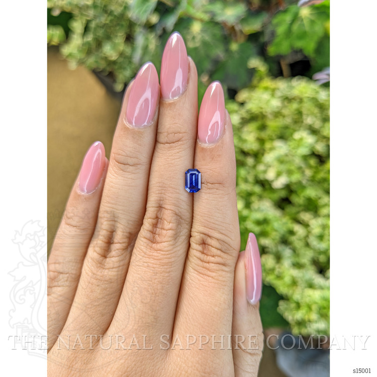 0.89 Ct. Blue Sapphire from Ceylon (Sri Lanka)