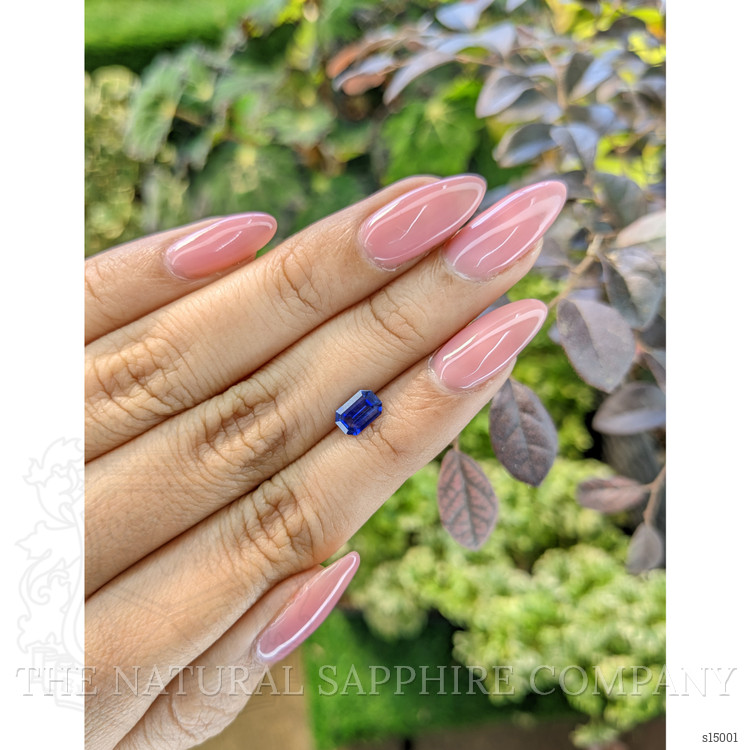 0.89 Ct. Blue Sapphire from Ceylon (Sri Lanka)