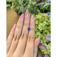 1.14 Ct. Blue Sapphire from Ceylon (Sri Lanka) Life Style