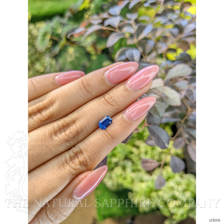 0.91 Ct. Blue Sapphire from Ceylon (Sri Lanka)
