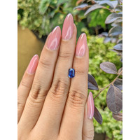 0.94 Ct. Blue Sapphire from Ceylon (Sri Lanka) Life Style