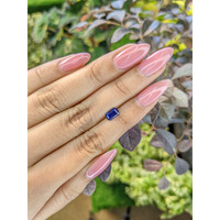 0.84 Ct. Blue Sapphire from Ceylon (Sri Lanka) Life Style