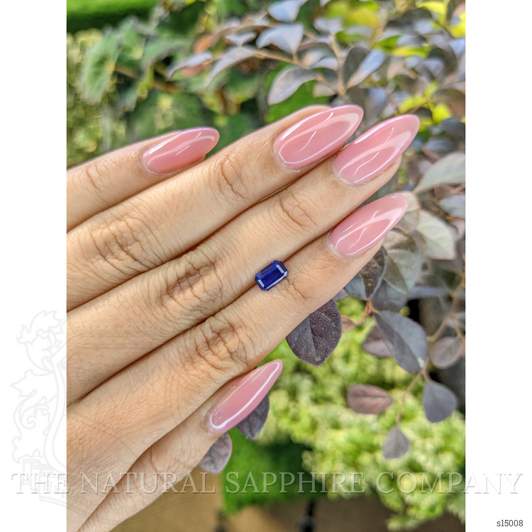 0.84 Ct. Blue Sapphire from Ceylon (Sri Lanka)