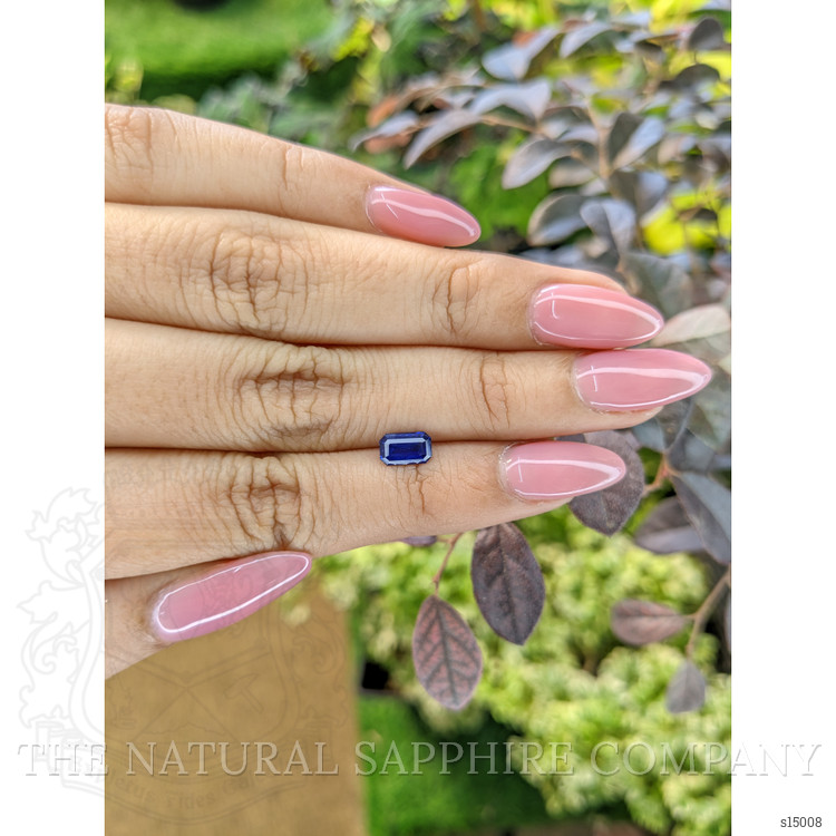 0.84 Ct. Blue Sapphire from Ceylon (Sri Lanka)
