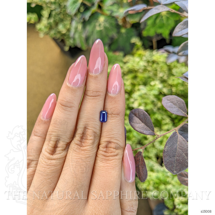 0.84 Ct. Blue Sapphire from Ceylon (Sri Lanka)