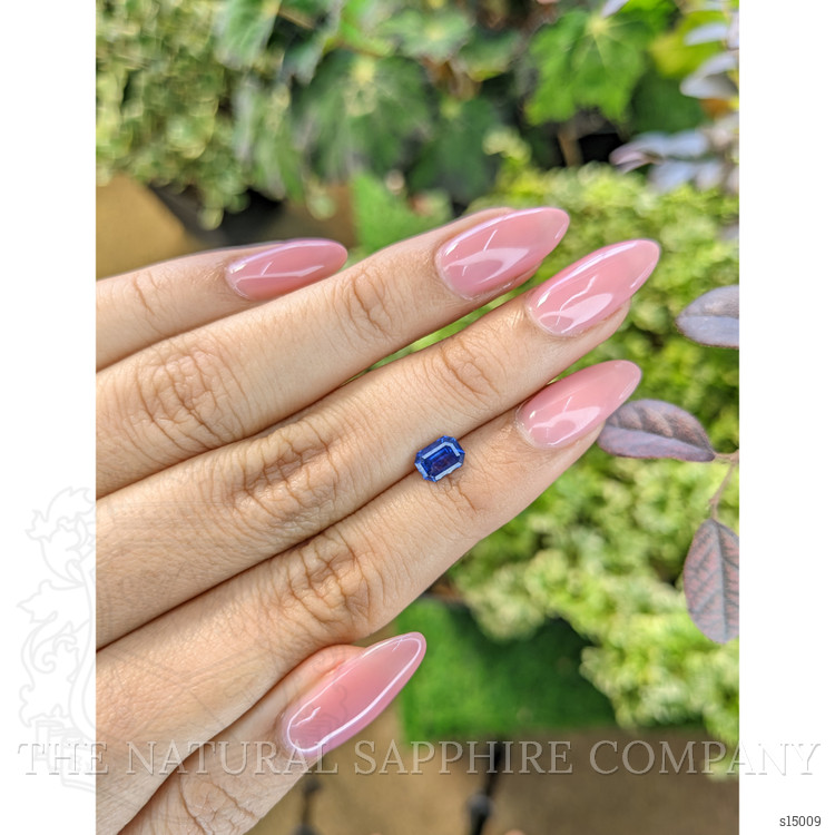 0.84 Ct. Blue Sapphire from Ceylon (Sri Lanka)