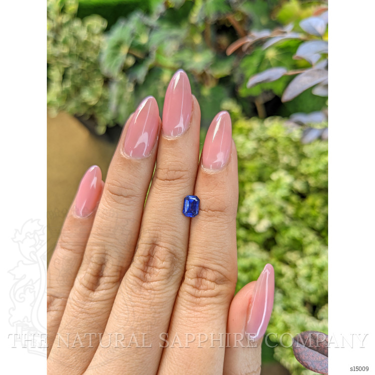 0.84 Ct. Blue Sapphire from Ceylon (Sri Lanka)