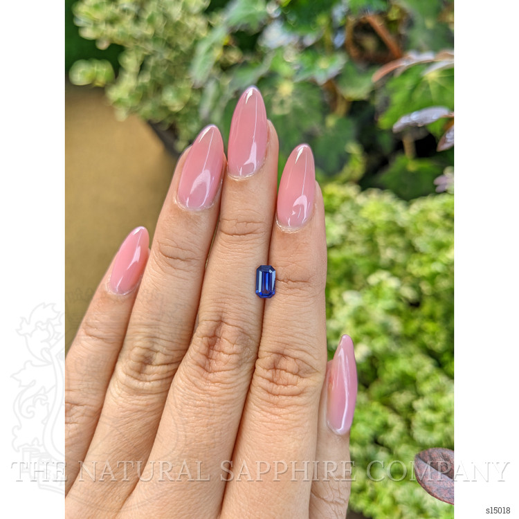 0.77 Ct. Blue Sapphire from Ceylon (Sri Lanka)