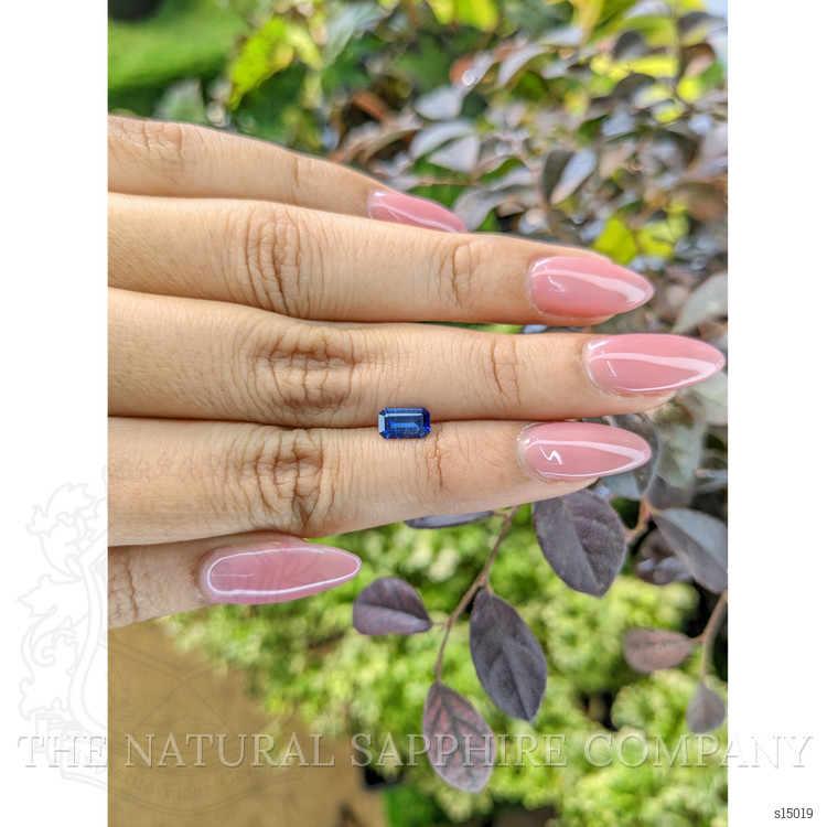 0.77 Ct. Blue Sapphire from Ceylon (Sri Lanka)