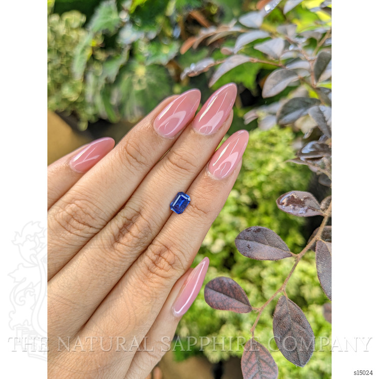 0.92 Ct. Blue Sapphire from Ceylon (Sri Lanka)